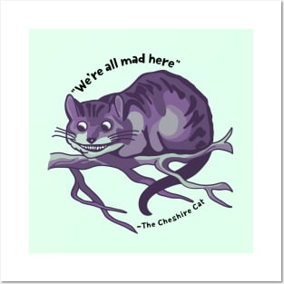 Cheshire Cat Quote Posters and Art